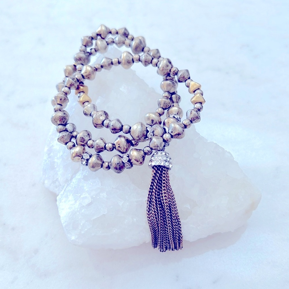 Stella and Dot Milan’s Tassel Bracelet.